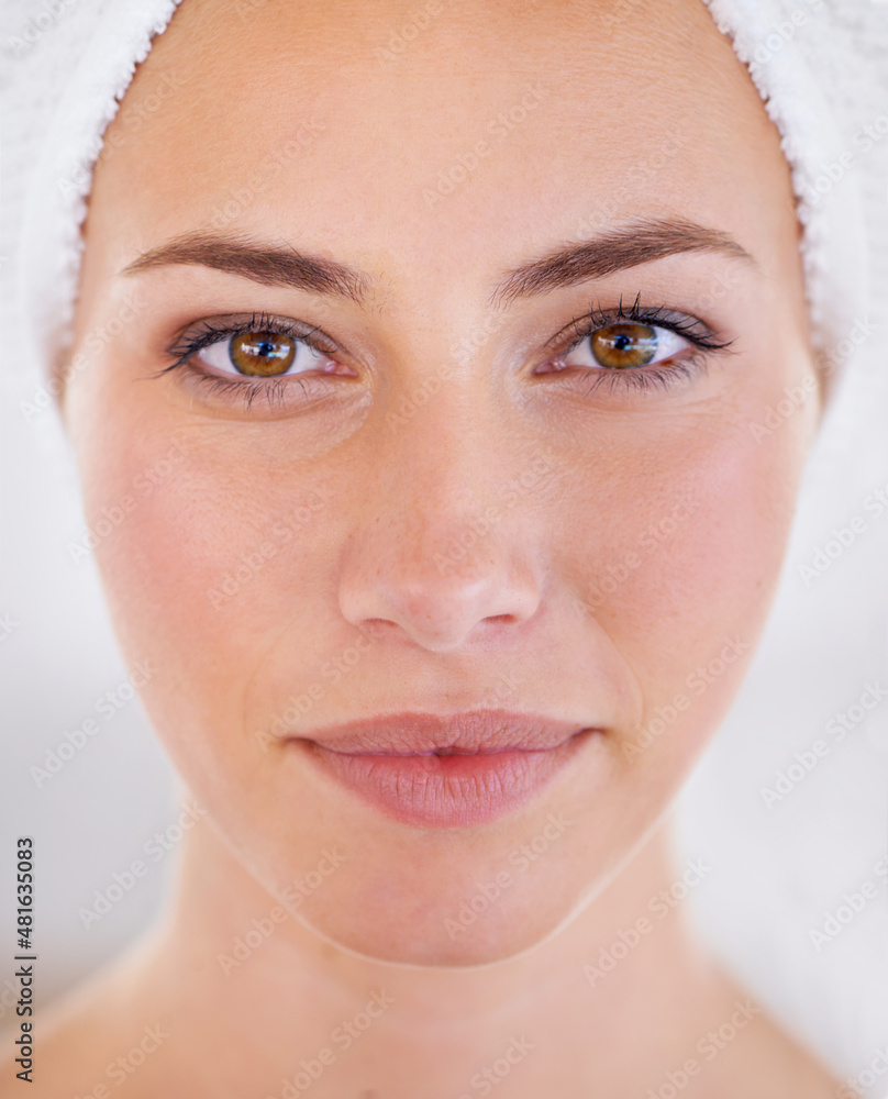 Hypnotizing beauty.... Close up shot of a beautiful womans flawless face.