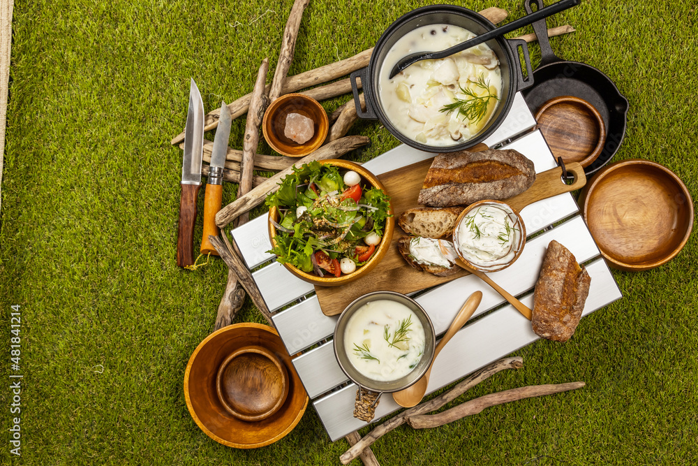 北欧風白身魚のスープ  Scandinavian cod and potato soup 