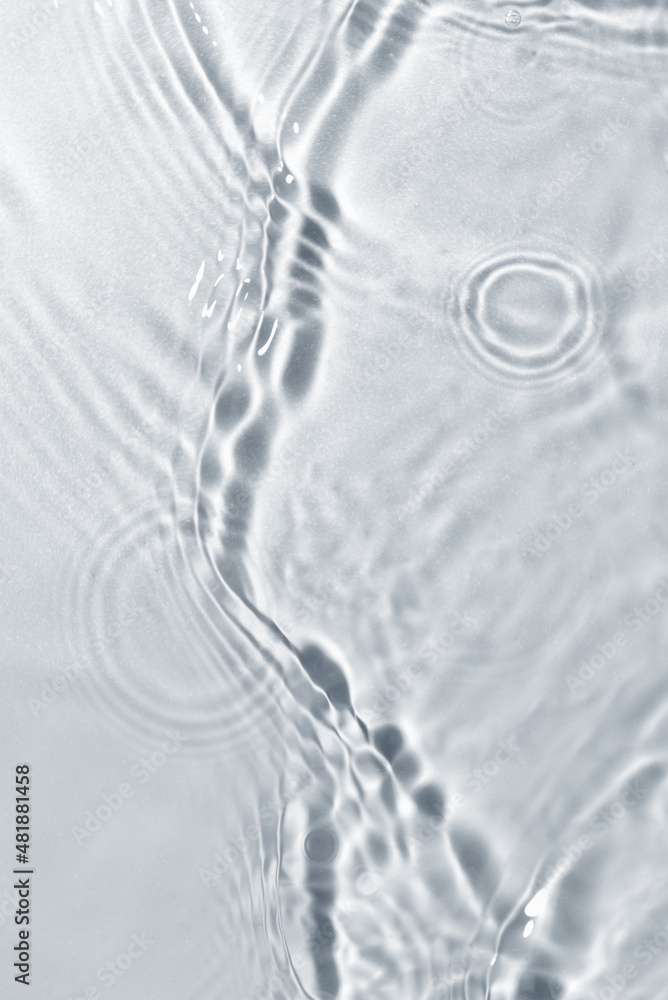 Texture of water on light background