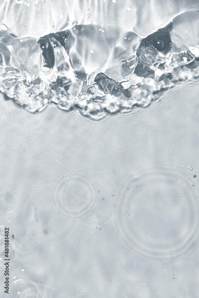 Texture of water on light background