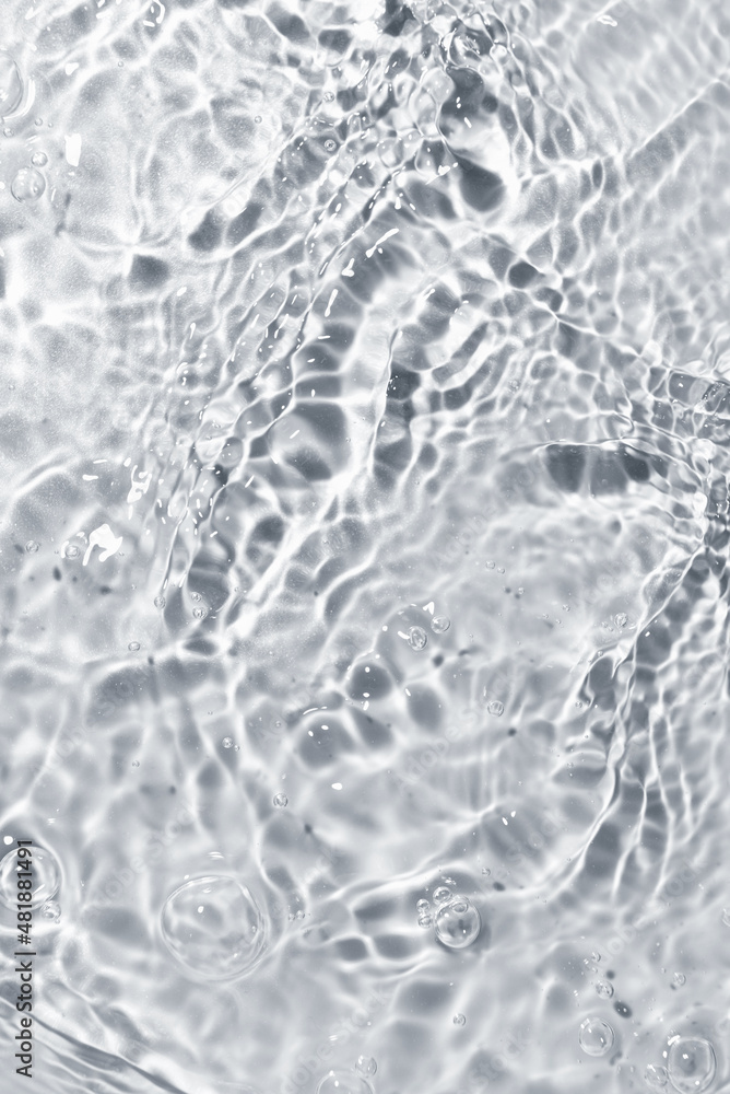 Texture of water on light background