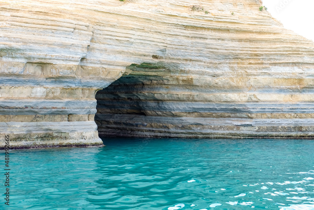 Arch in rock at sea resort