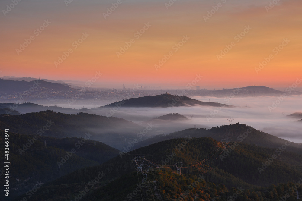 Amanecer en Barcelona