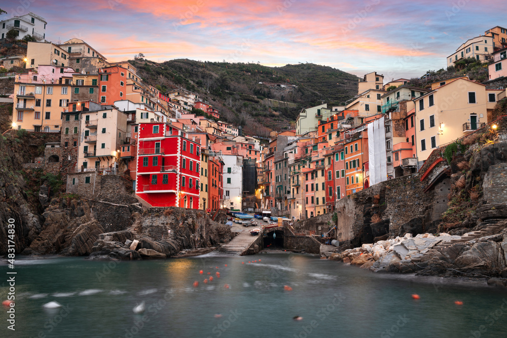 Riomaggiore，五渔村，意大利