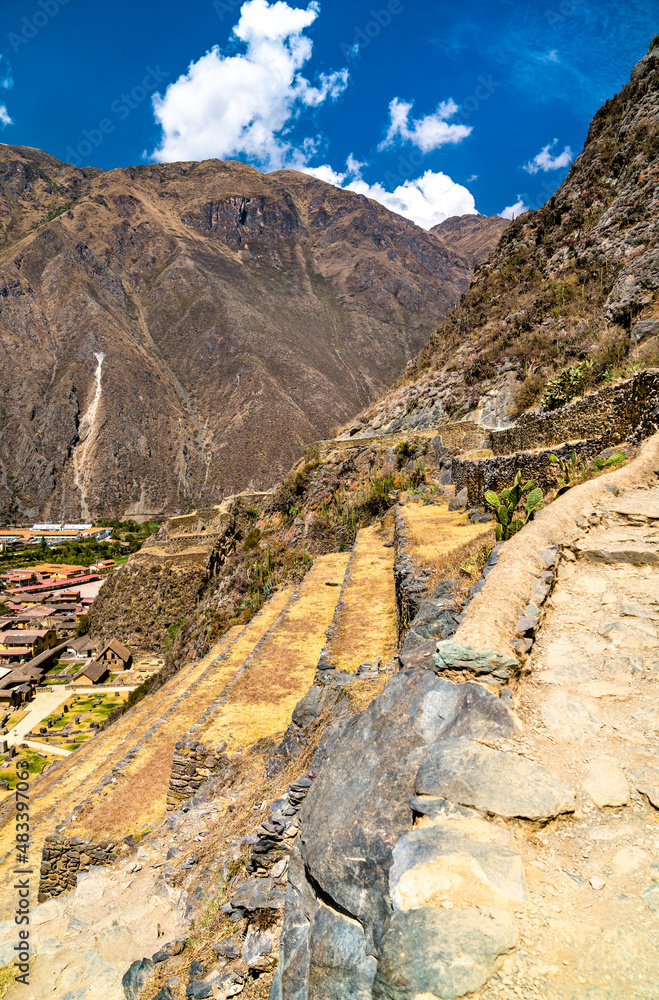 秘鲁圣谷Ollantaytambo印加考古遗址