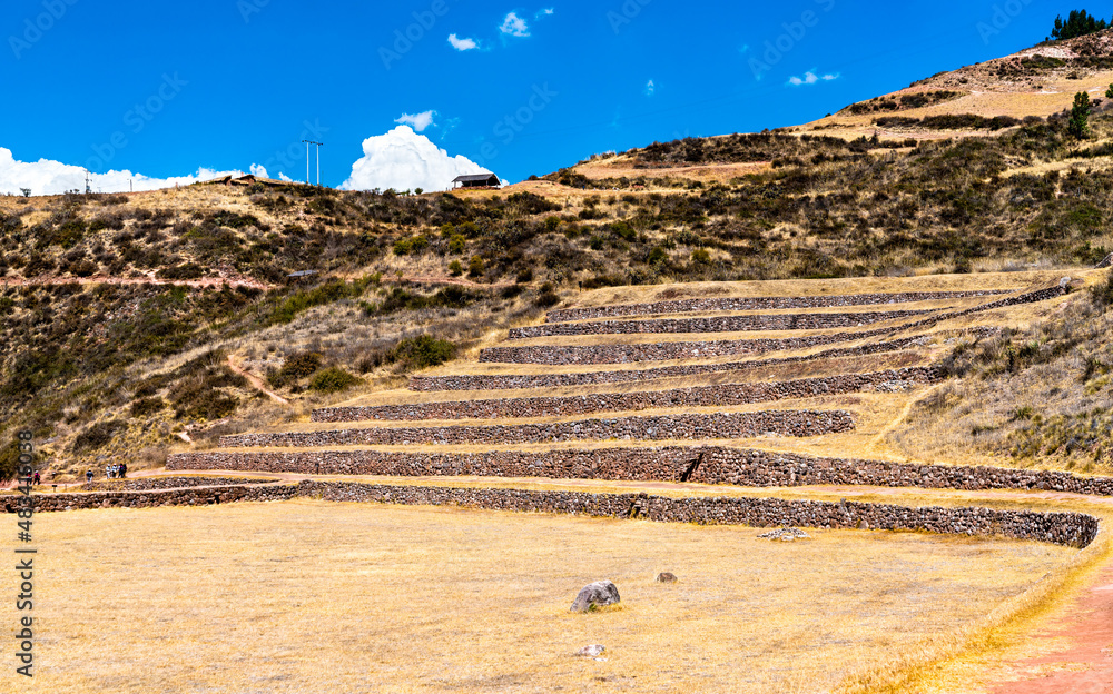 Agricultural terraces at Moray in the Sacred Valley of Peru