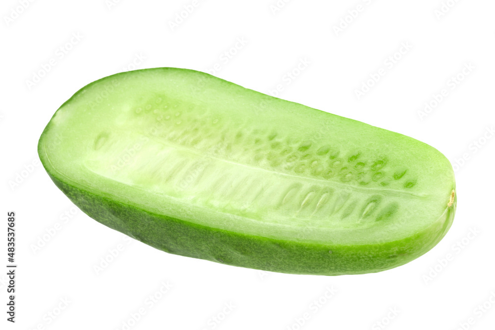 cucumber vegetable closeup on white