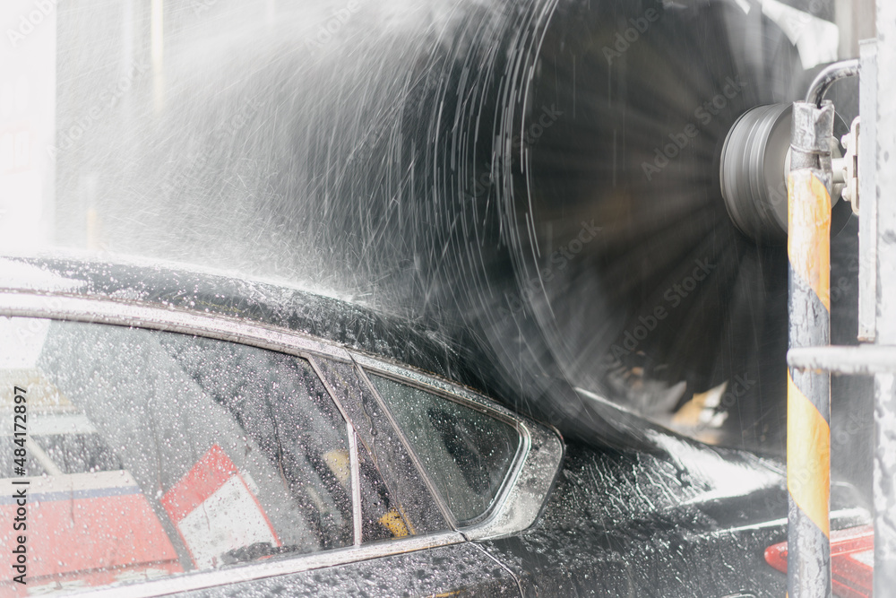 washing car