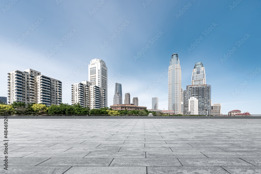 Road Surfaces and Financial District Buildings