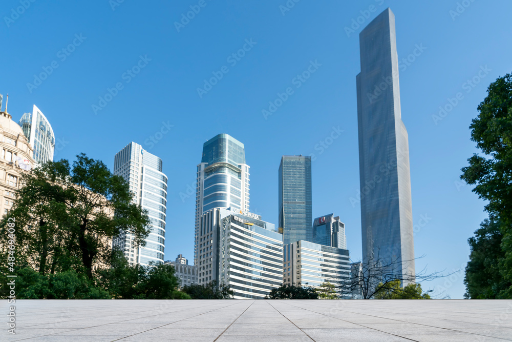 Financial District Office Building Facades and Glass Curtain Walls