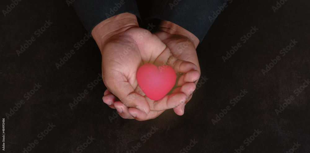 hands holding heart