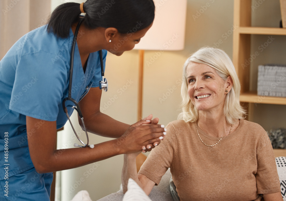 I cant imagine where Id be without you. Shot of a doctor having a consultation with a senior woman a