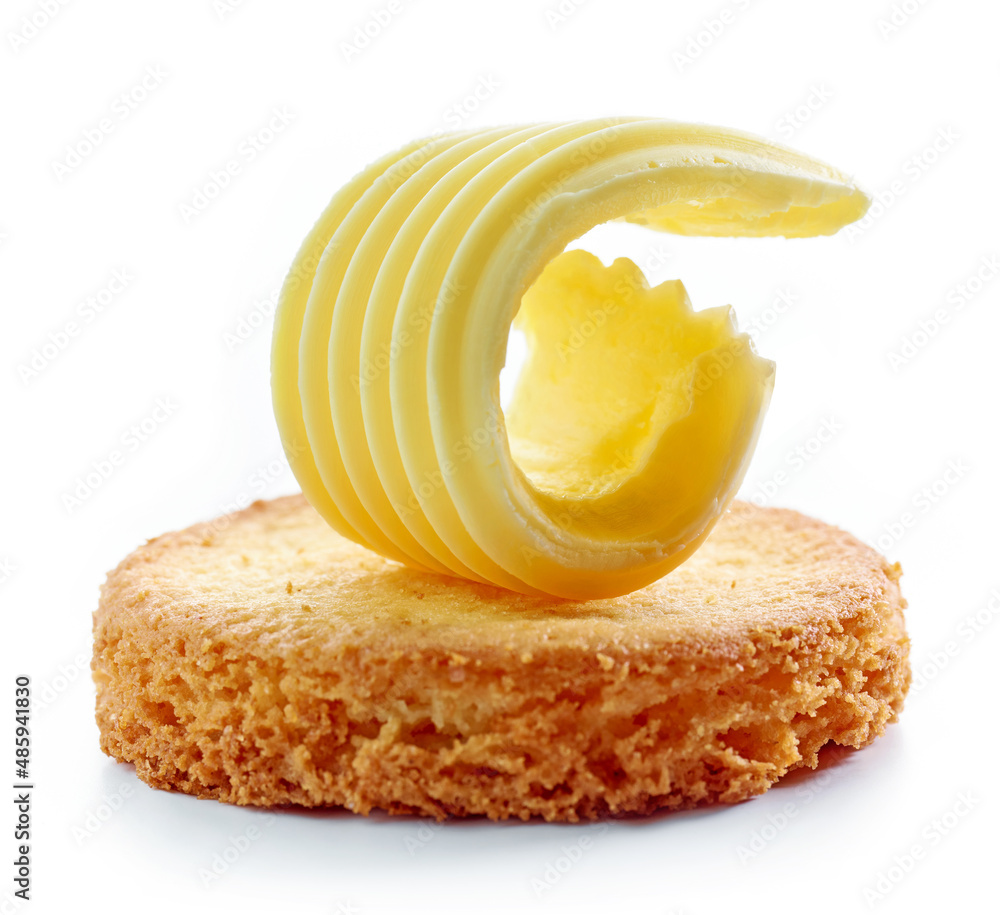 butter curl on cookie