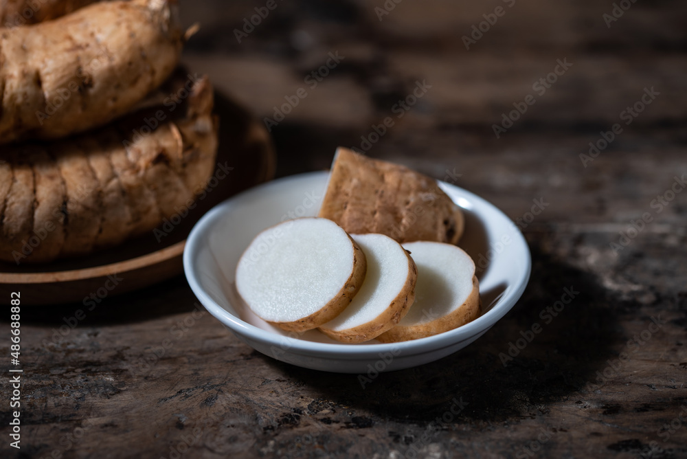 Wild Chinese Herbs, Fresh Gastrodia Sliced