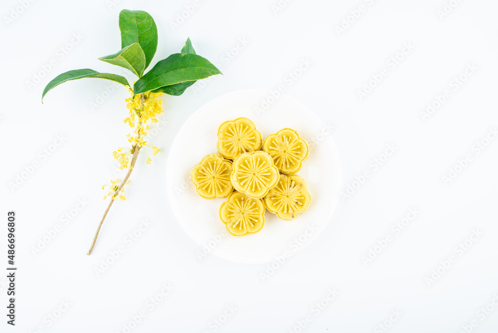 Chinese traditional food pastry sweet-scented osmanthus cake