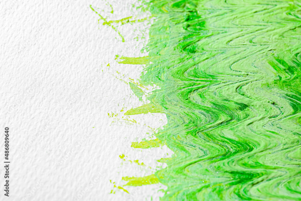 Bright abstract painting on white background