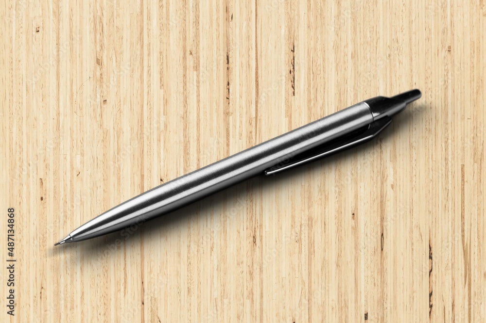 Classic modern office pen on the desk