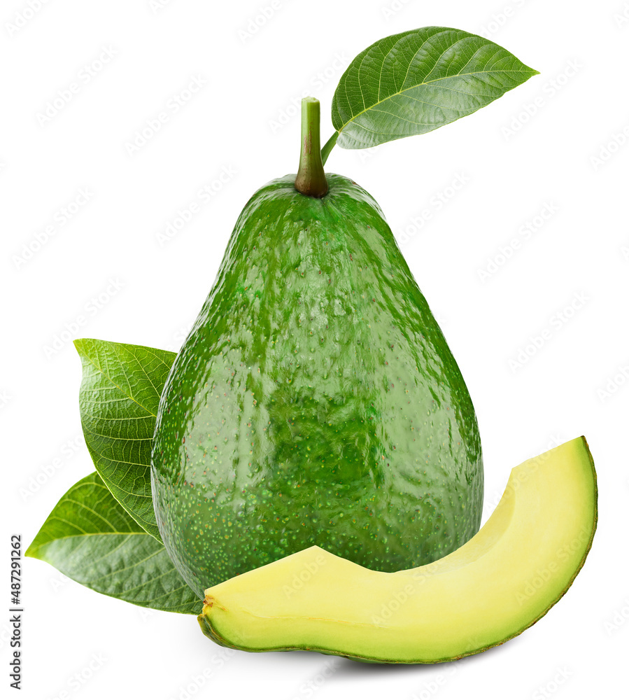 Avocado isolated on white background