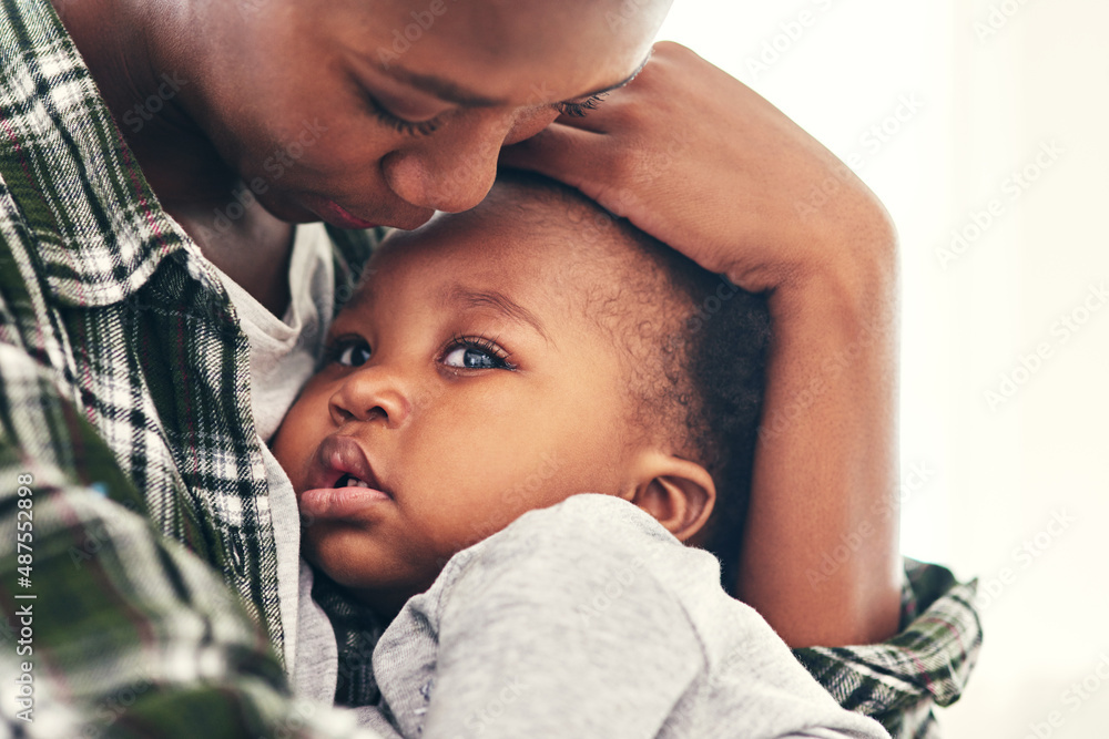 Youll always be the miracle that makes my life complete. Cropped shot of a young mother cradling her