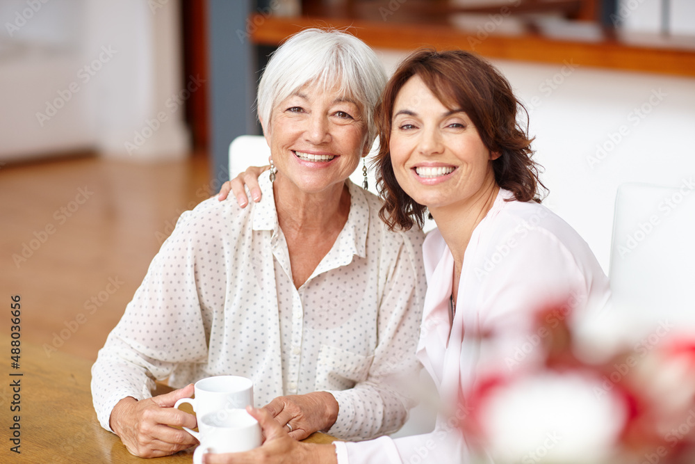 So grateful for all her wisdom. Shot of a woman spending time with her elderly mother.