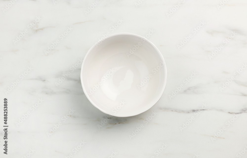 empty white bowl