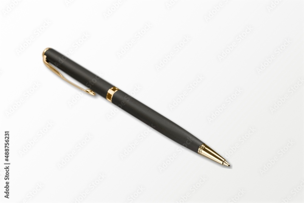 Classic modern office pen on the desk