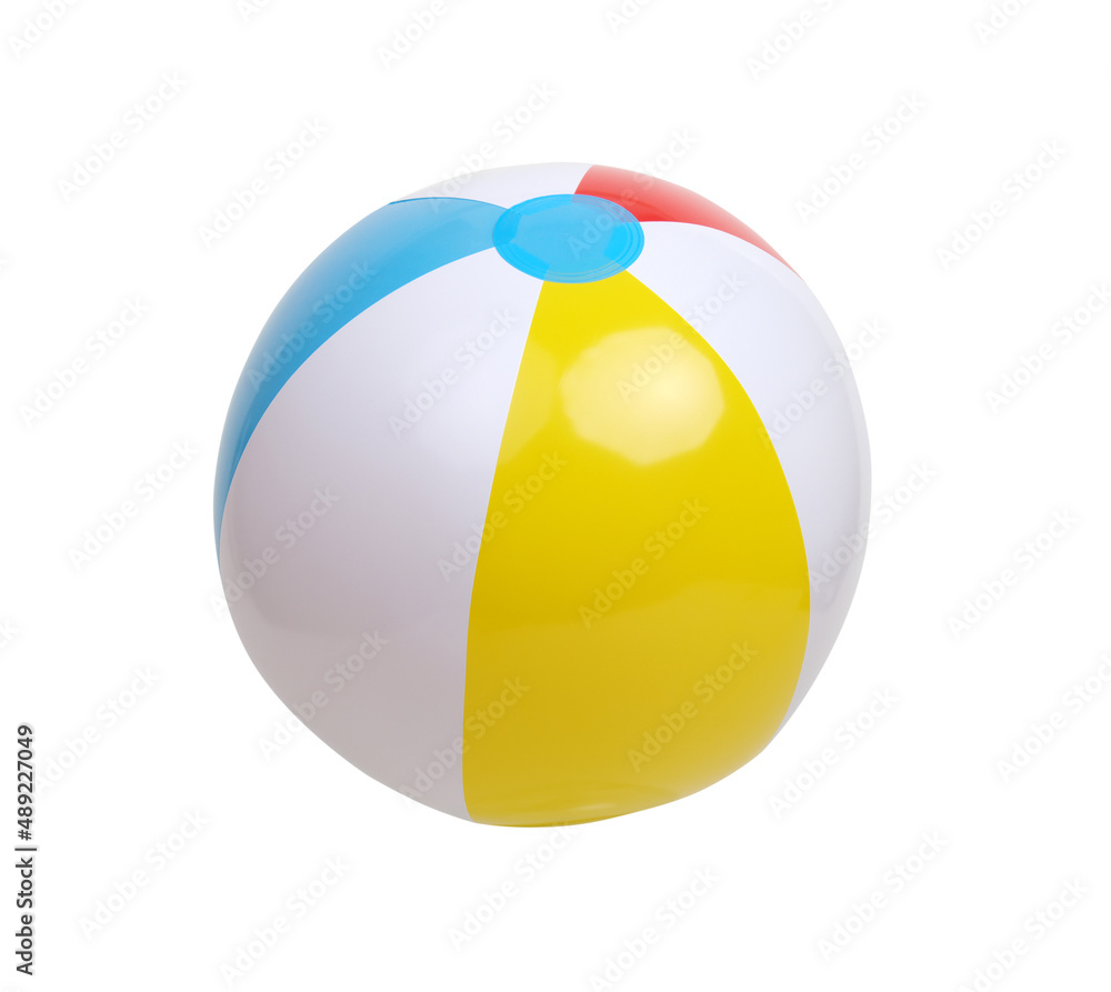 Beach ball isolated on white background