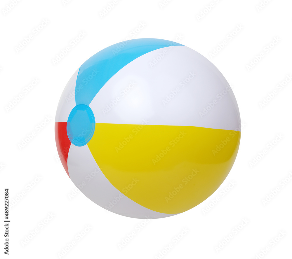 Beach ball isolated on white background