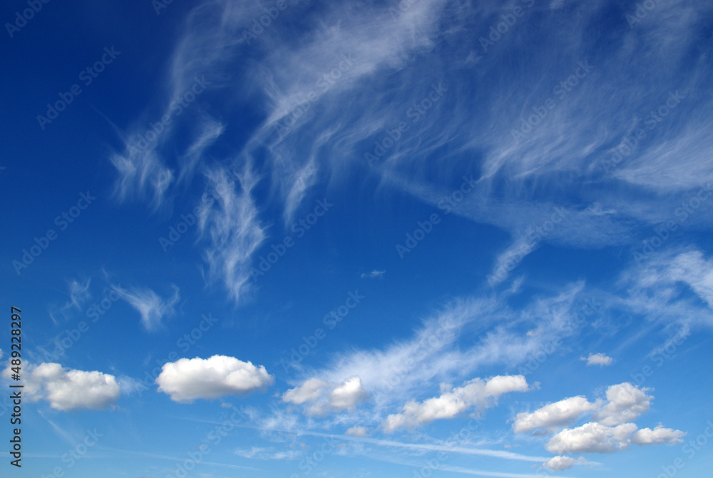 White clouds on sky