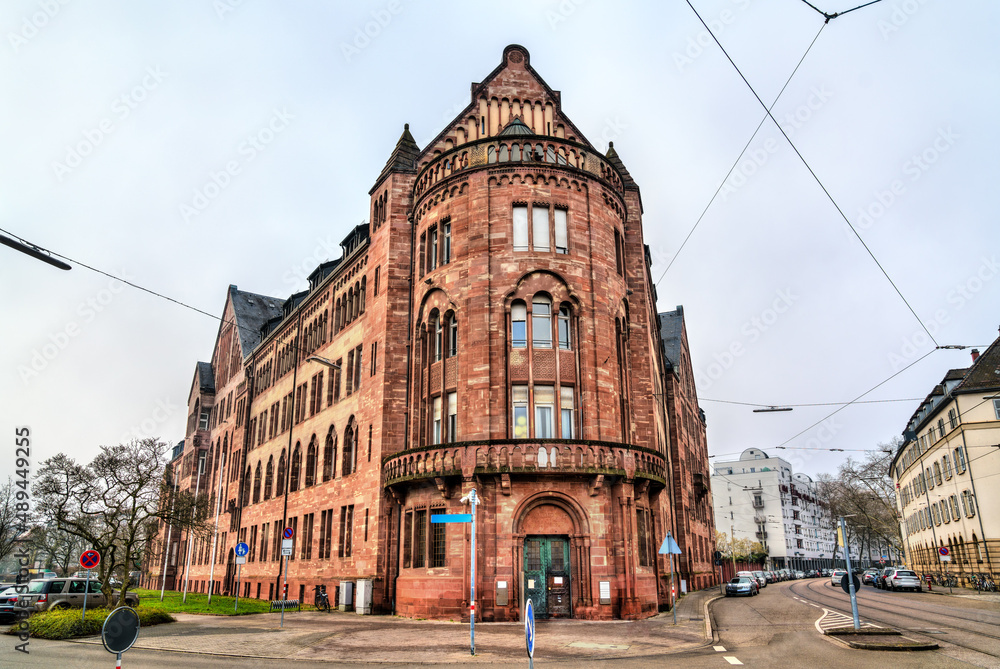 Typical architecture of Karlsruhe in Baden-Wurttemberg, Germany