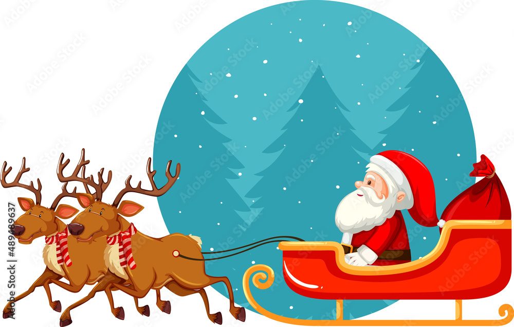 Christmas theme with Santa