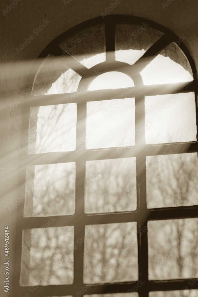 An old window. Old window - useful as background.