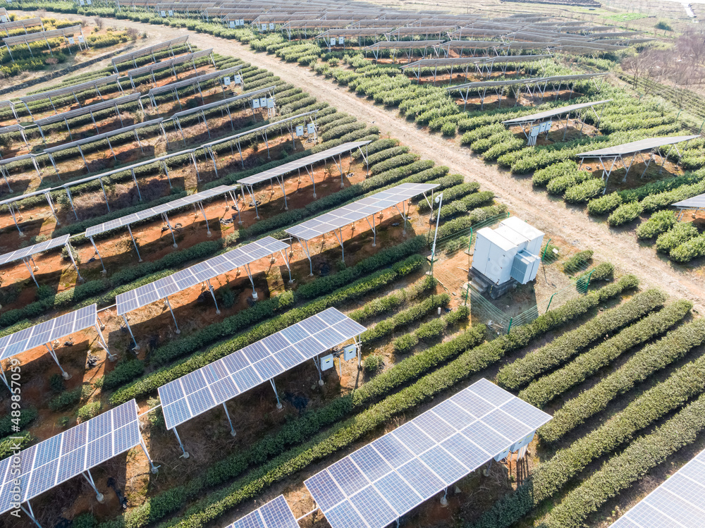 solar power station in mountain