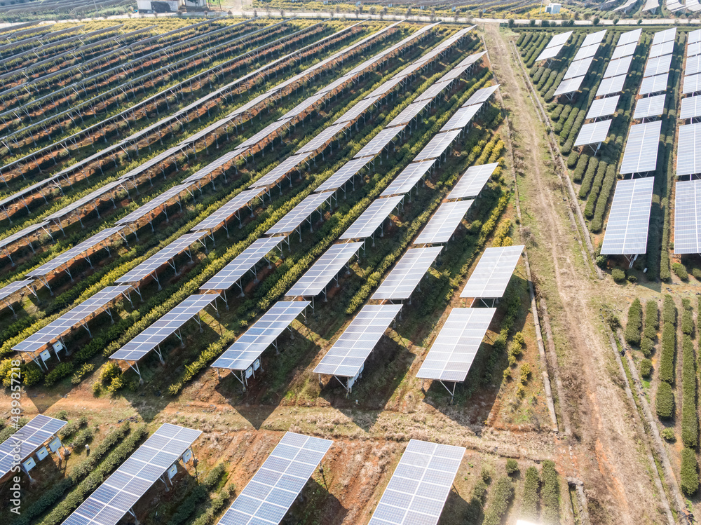 solar power station in mountain