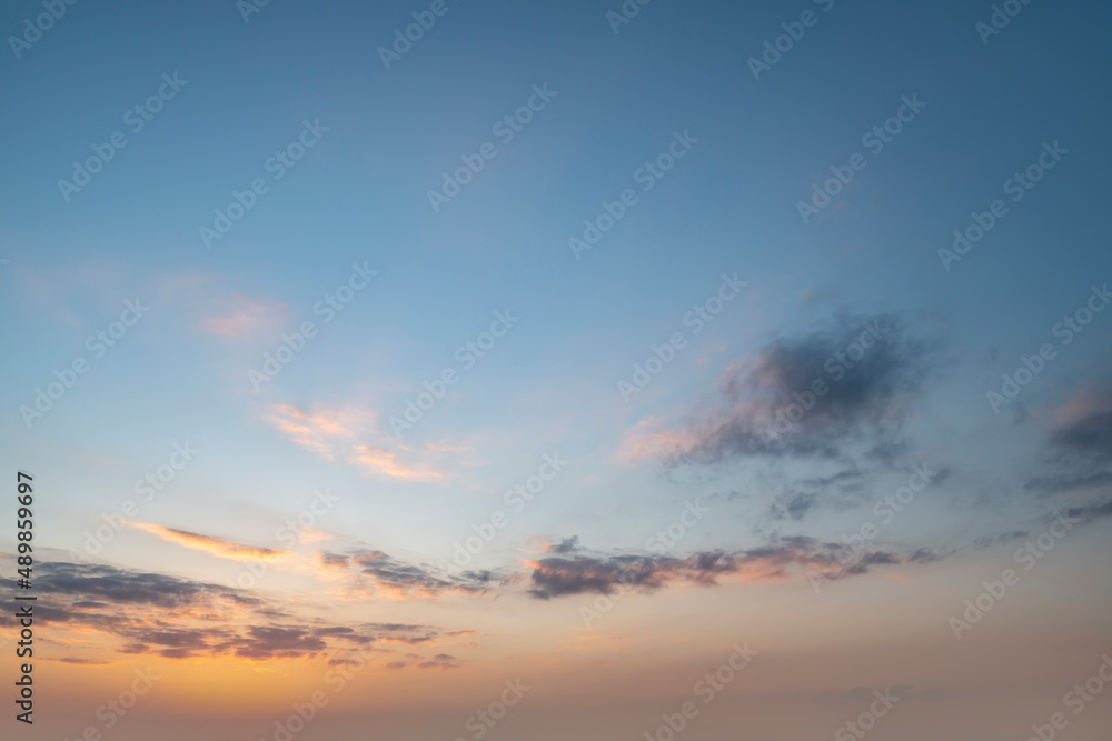 户外天空晚霞景观