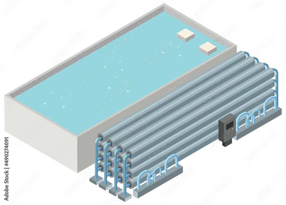 海水淡化厂等轴测工业区