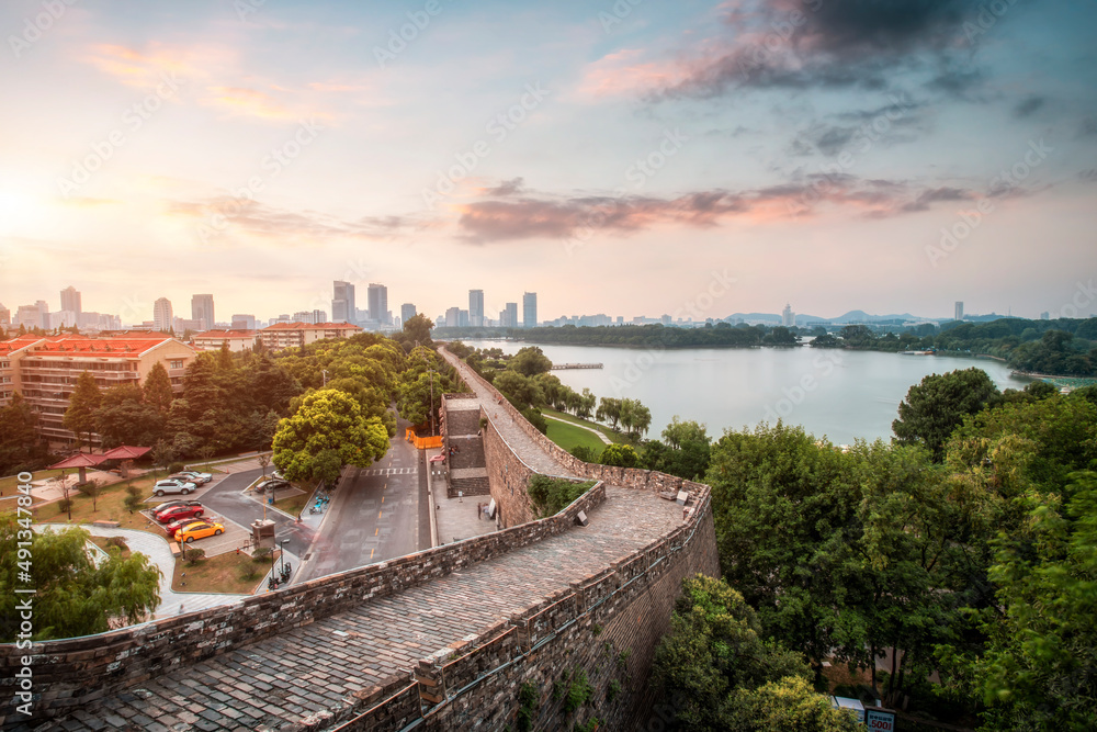 南京城墙风光街景