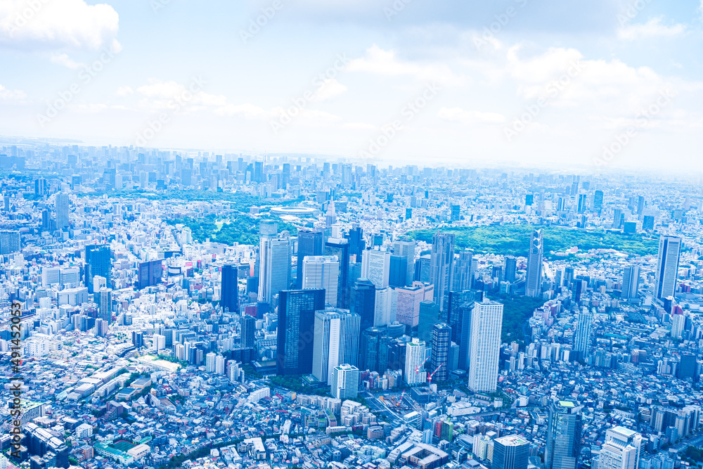 新宿・空撮写真