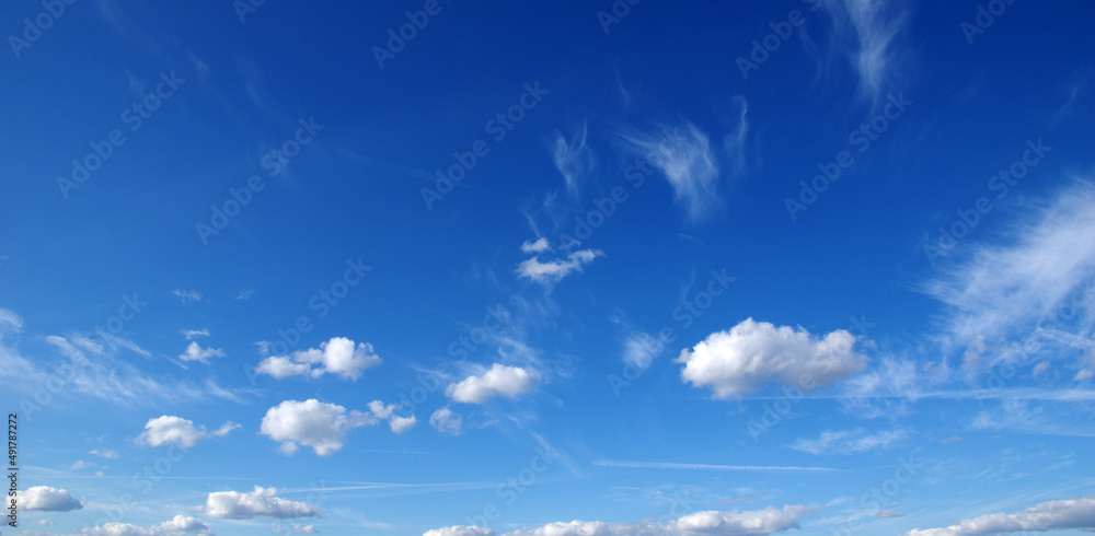 White clouds on sky