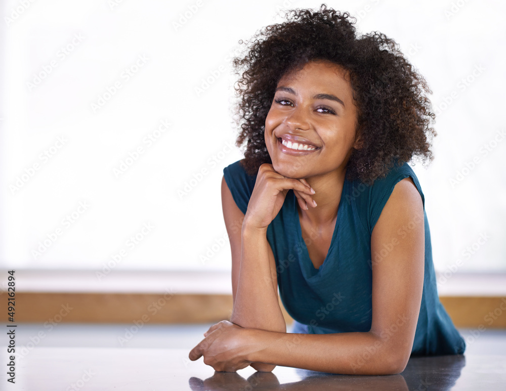 The magic Im going to work in this kitchen.... Portrait of an attractive young woman standing in her