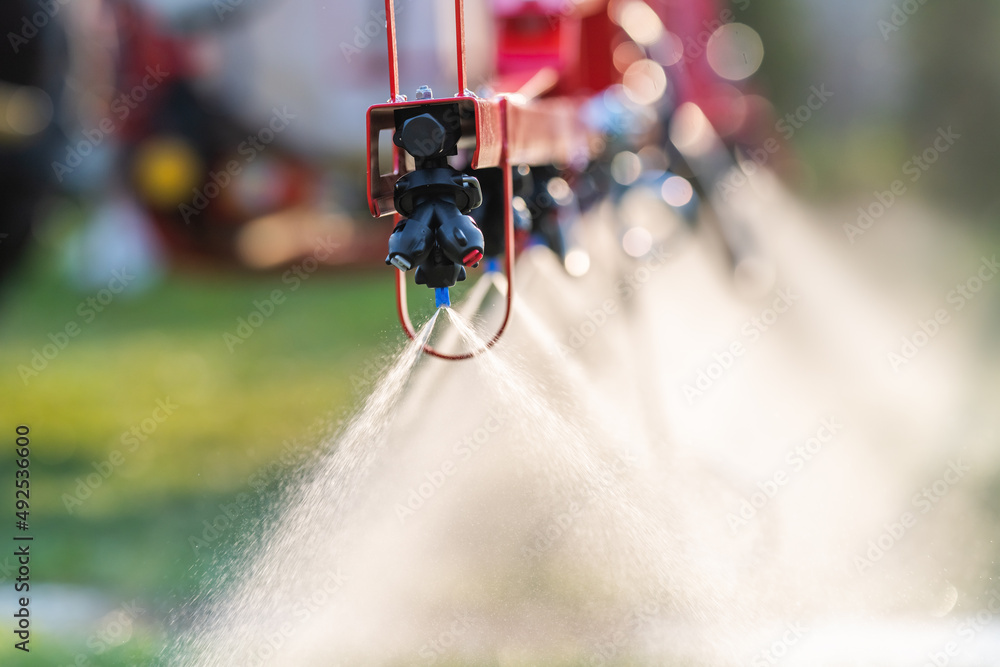 Nozzle of the tractor sprinklers