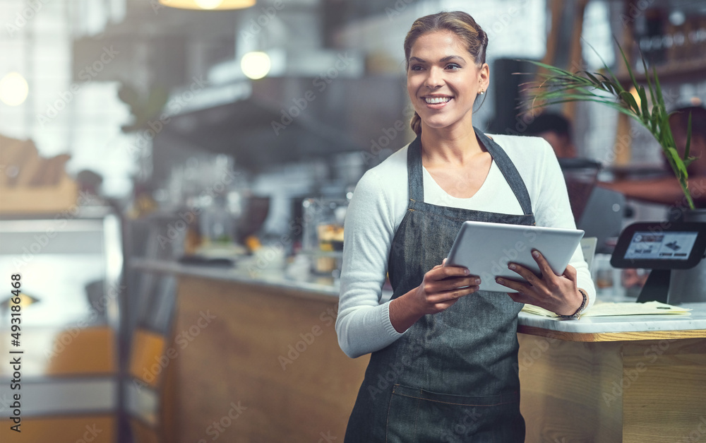 Every entrepreneur needs to be using this app. Shot of a young woman using a digital tablet in the s