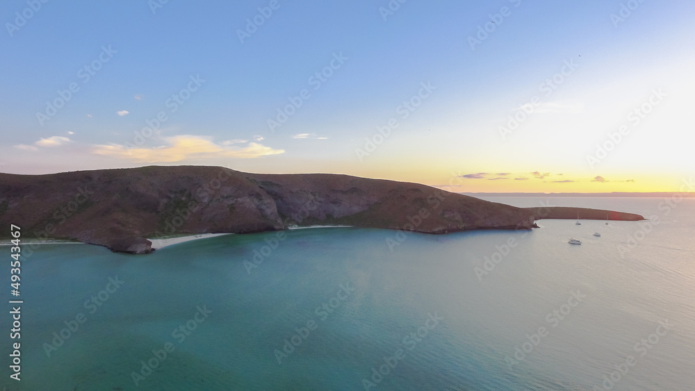 Toma aérea La Balandra, Baja California Sur