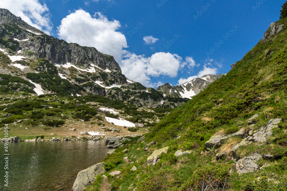 Landscape of Pirin Mountain near Popovo Lake, Bulgaria