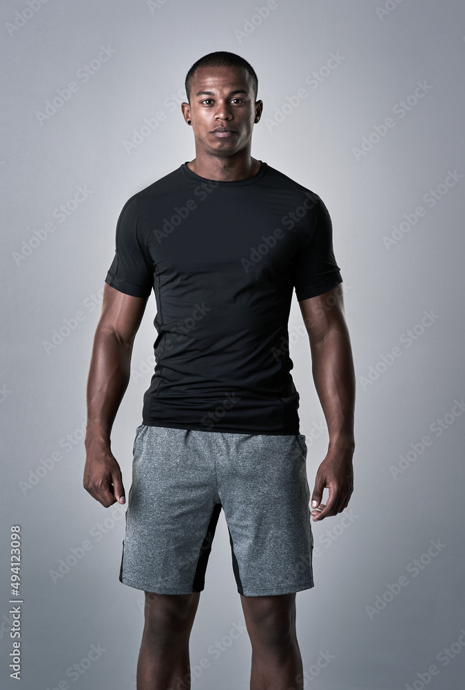 Ive got a goal that Im trying to achieve. Studio portrait of an athletic young man standing against 