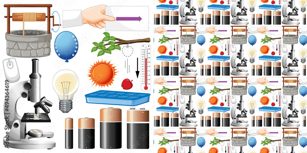 科学设备无缝背景