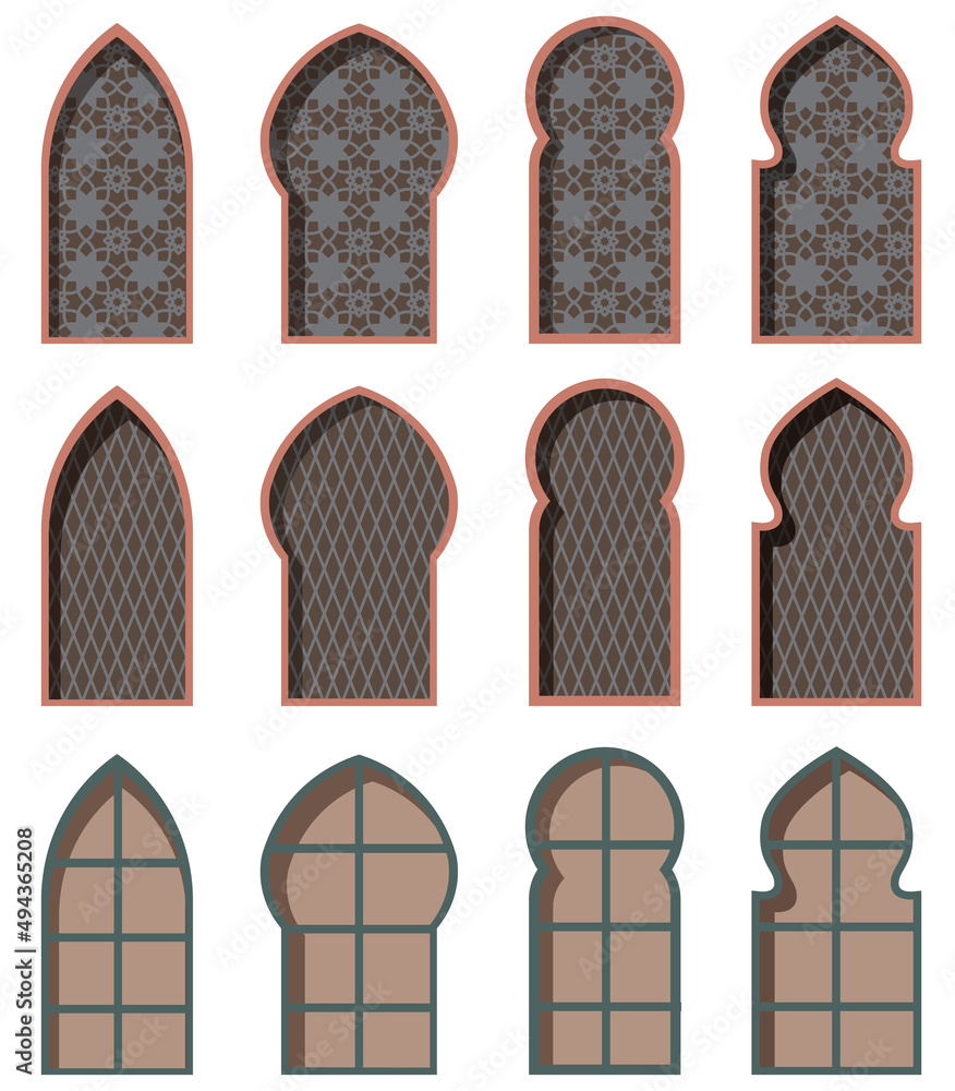 Different design of windows