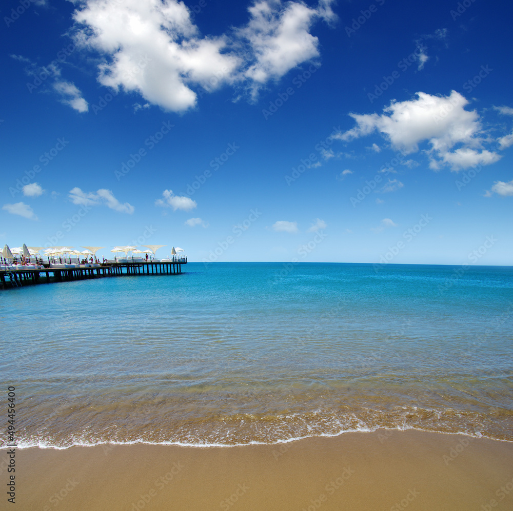 beach and sea