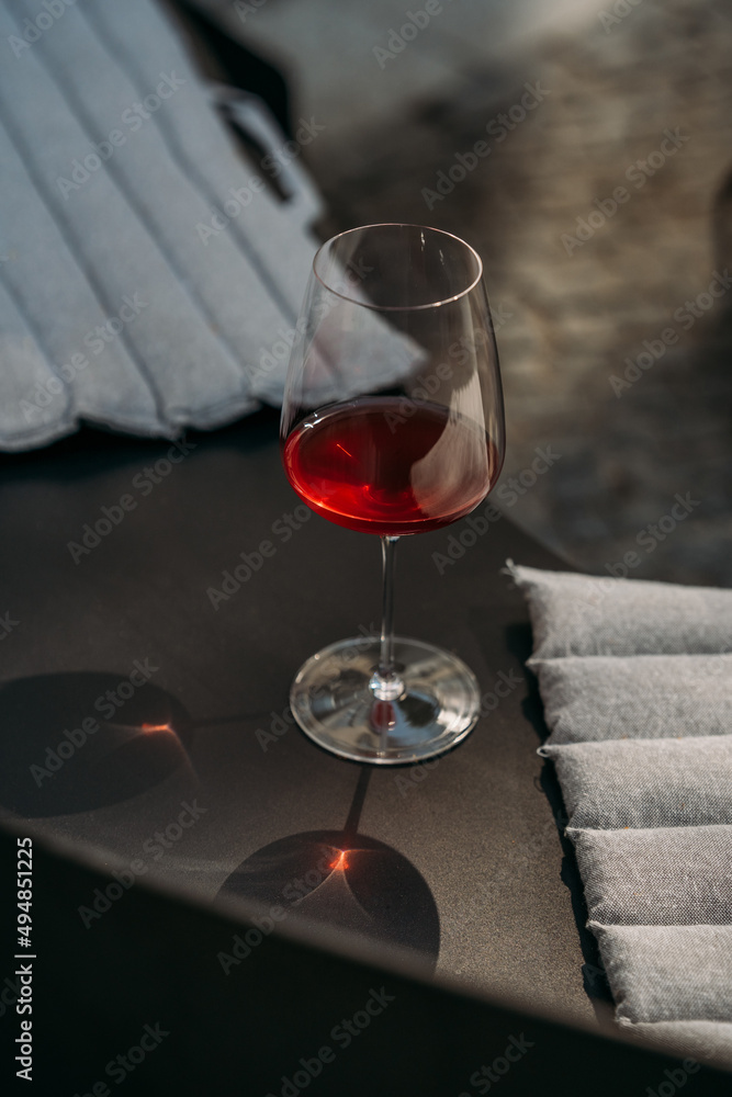 glass of red wine