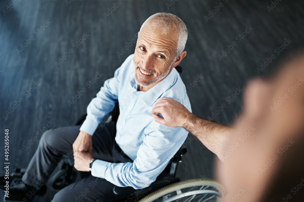 Theres nothing he appreciates more than care with compassion. High angle shot of a senior patient be